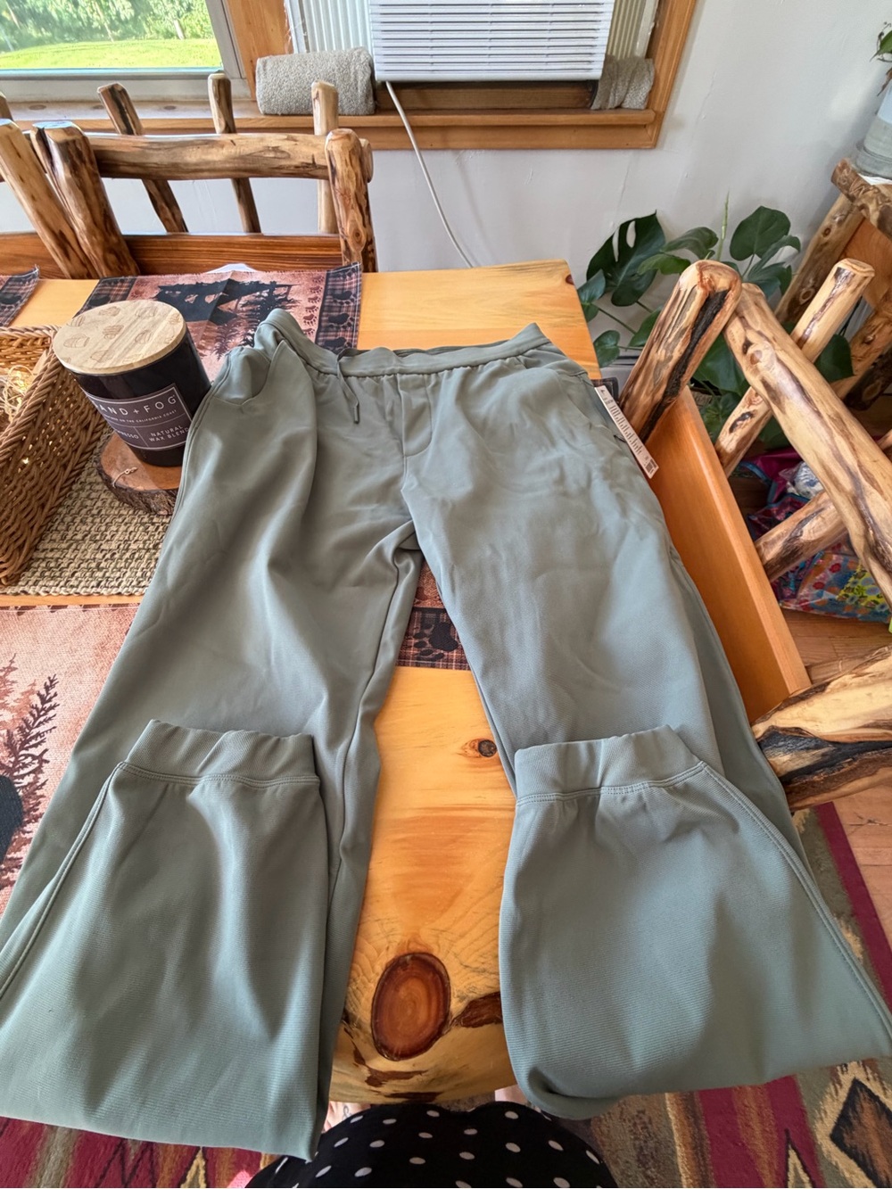 lululemon athletica Sage Green Wide-Leg Leggings